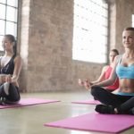 Yoga exercises at the fitness centers